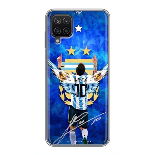 Чехлы для Samsung Galaxy A12 (Leo чемпион) (AlphaPrint) – Месси сборная