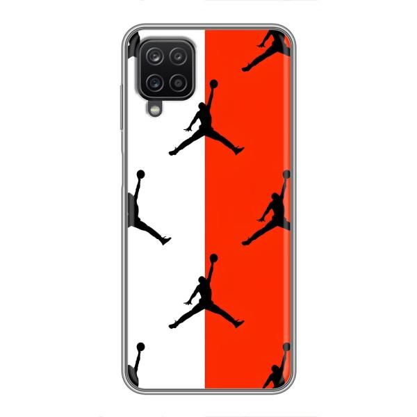Чехлы для Samsung Galaxy A12 - с картинкой JORDAN (AlphaPrint) – Лого Джордан