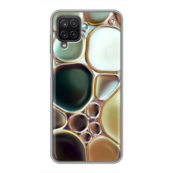 Мраморный чехол на Samsung Galaxy A12 (VPrint) – Радужный Мрамор