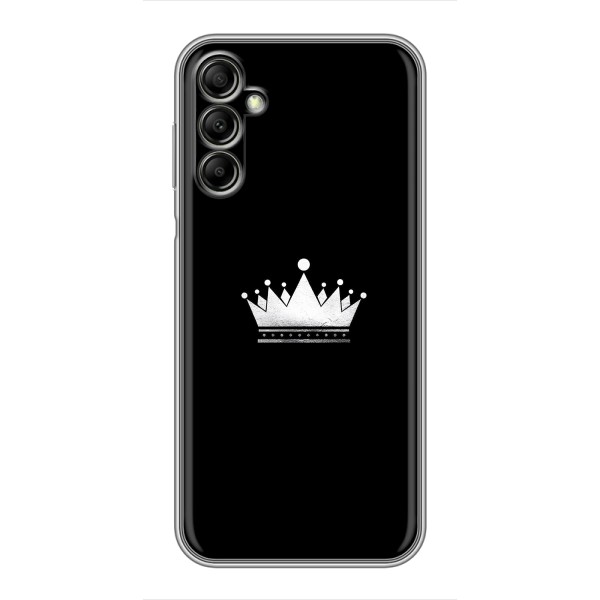 Чохол (Корона на чорному фоні) для Самсунг Галаксі А14 (5G) – Біла корона