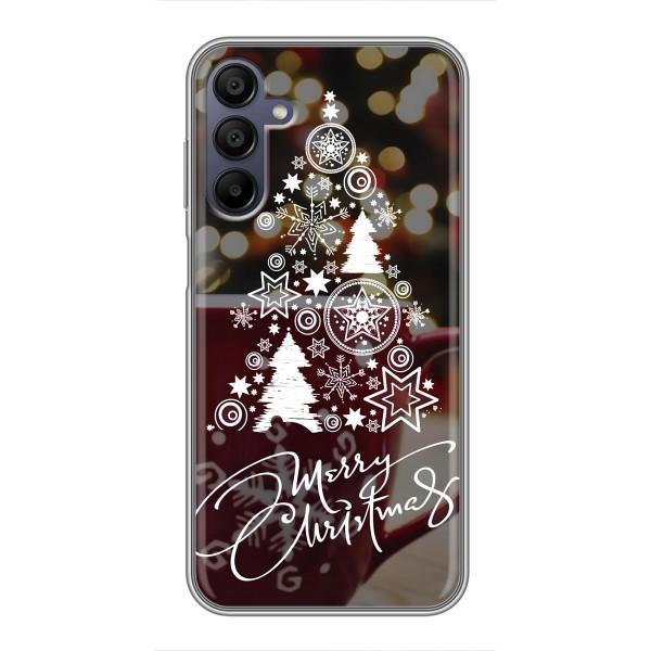Рождественские Чехлы для Samsung Galaxy A15 (A155) (VPrint) – Елочка узорная