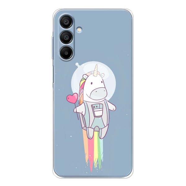 Чехол Unicorn на Samsung Galaxy A16 – Единорог космонавт