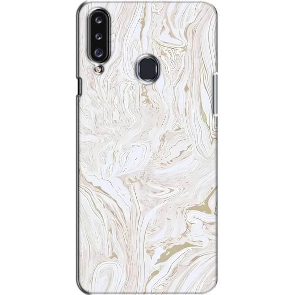 Мраморний чехол на Samsung Galaxy A20s (A207) (VPrint) – Білий мрамор