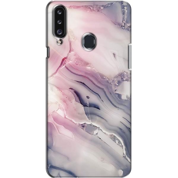 Мраморний чехол на Samsung Galaxy A20s (A207) (VPrint) – Пурпурний Мрамор