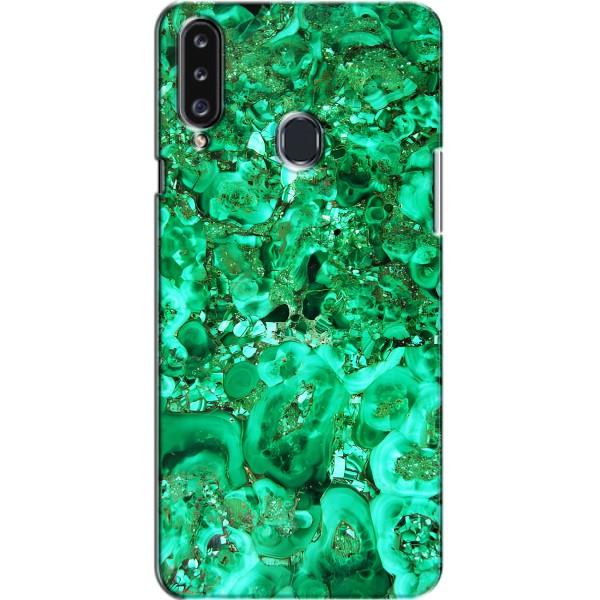 Мраморний чехол на Samsung Galaxy A20s (A207) (VPrint) – Салатовий Мрамор