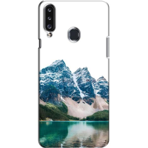 Силіконовий чохол з КАРТИНКАМИ літо для Samsung Galaxy A20s (A207) (AlphaPrint) – Гори