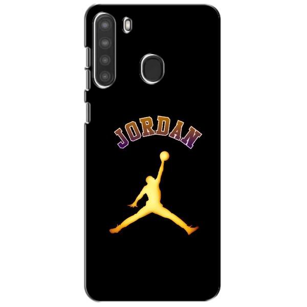 Чохли для Samsung Galaxy A21 (A215) - з картинкою JORDAN (AlphaPrint) – Jordan Gold