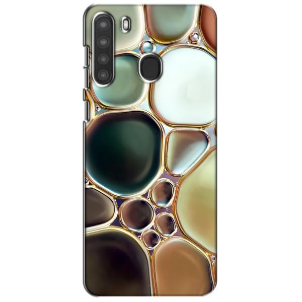 Мраморний чехол на Samsung Galaxy A21 (A215) (VPrint) – Радужний Мрамор