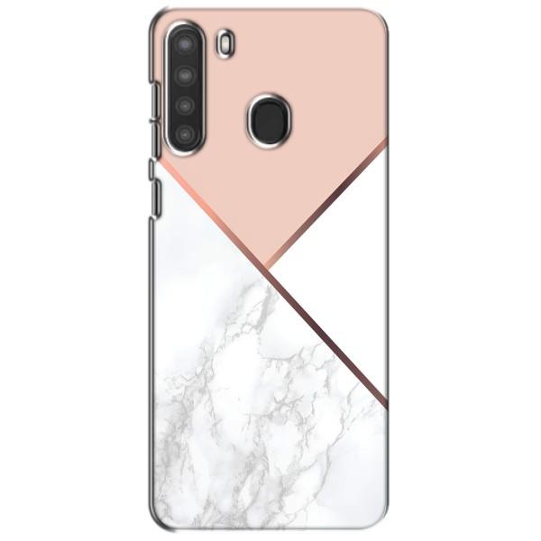 Мраморний чехол на Samsung Galaxy A21 (A215) (VPrint) – Тройний мрамор