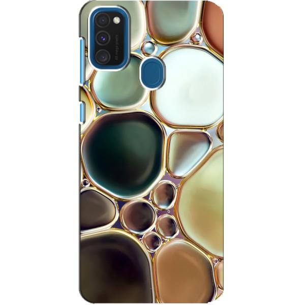 Мраморный чехол на Samsung Galaxy A21s (VPrint) – Радужный Мрамор