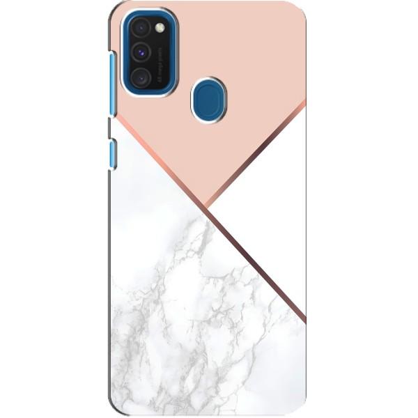 Мраморный чехол на Samsung Galaxy A21s (VPrint) – Тройной мрамор