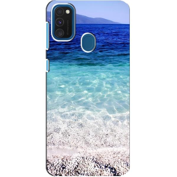 Силиконовый чехол с КАРТИНКАМИ лето для Samsung Galaxy A21s (AlphaPrint) – Море