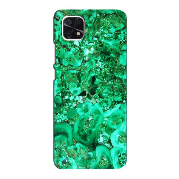 Мраморний чехол на Samsung Galaxy A22 5G (VPrint) – Салатовий Мрамор