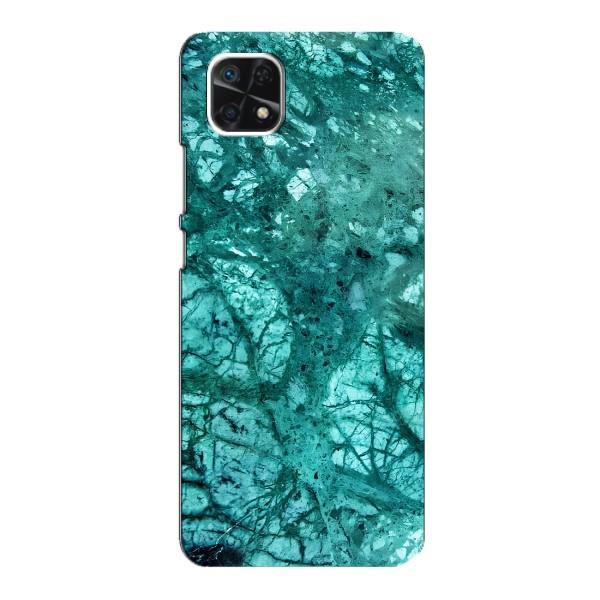 Мраморний чехол на Samsung Galaxy A22 5G (VPrint) – Зелений мрамор