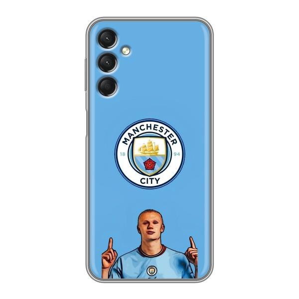 Чехлы с футболистом Ерлинг Холанд для Samsung Galaxy A24 (AlphaPrint) – Холанд Манчестер Сити