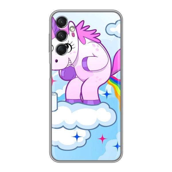 Чехол Unicorn на Samsung Galaxy A24 – Радуга единорожка