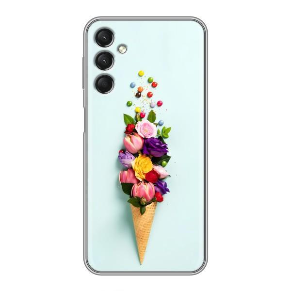 Чехлы с тематикой "ЦВЕТЫ" на Samsung Galaxy A24 – Цветок-мороженное