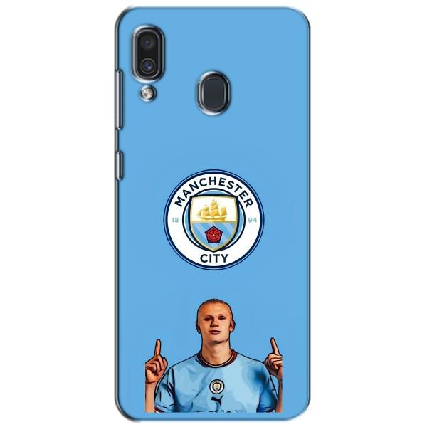 Чехлы с футболистом Ерлинг Холанд для Samsung Galaxy A30 2019 (A305F) (AlphaPrint) – Холанд Манчестер Сити