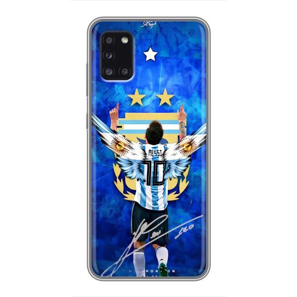 Чехлы для Samsung Galaxy A31 (A315) (Leo чемпион) (AlphaPrint) – Месси сборная