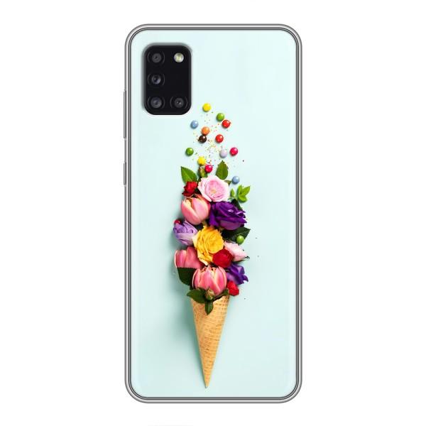 Чохли з тематикою "КВІТИ" на Samsung Galaxy A31 (A315) – Квітка-морозиво