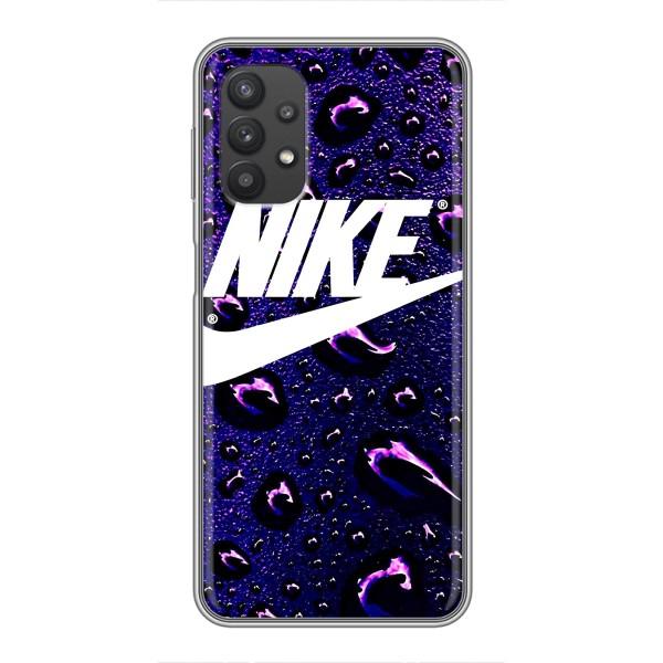Чехол с логотипом Найк на Samsung Galaxy A32 – Найк на фиолетовом