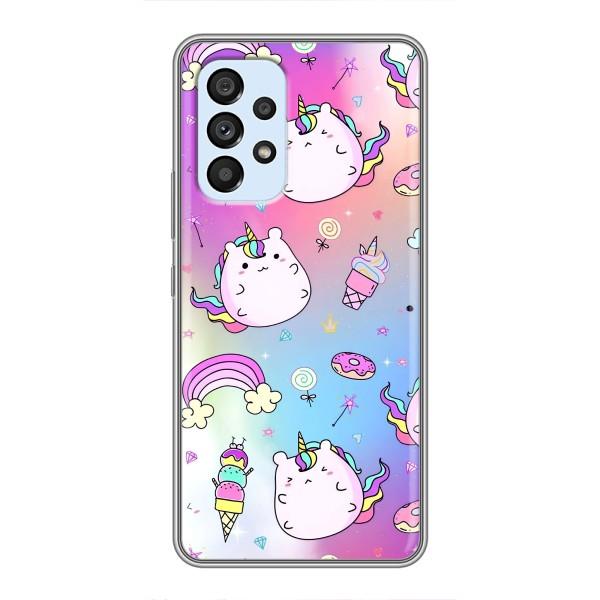 Чехол Unicorn на Samsung Galaxy A33 (5G) – Радуга и Единорог