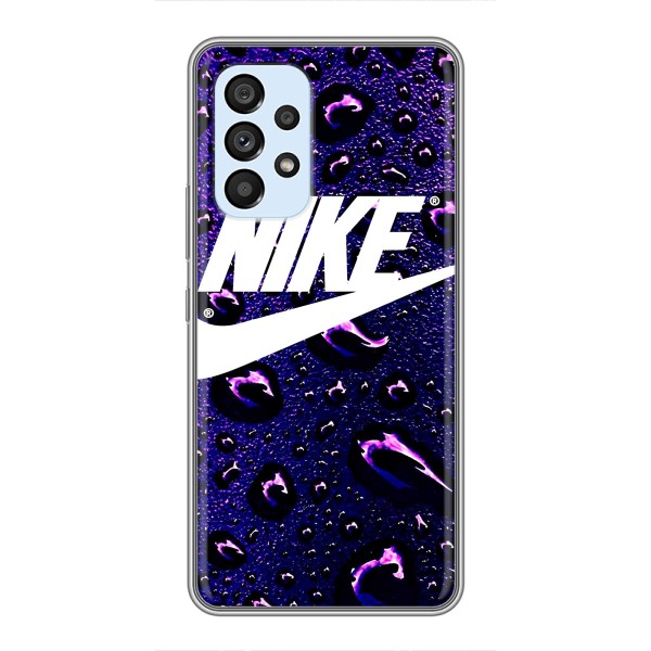Чехол с логотипом Найк на Samsung Galaxy A33 (5G) – Найк на фиолетовом