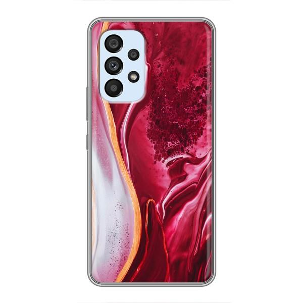 Чохли з тематикою "Мрамор" на Самсунг Галаксі А33 (5G) – Червоний мрамор
