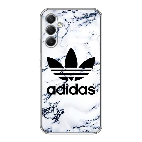 Чехлы Адидас для Samsung Galaxy A34 (AlphaPrint) – Адидас на мраморе