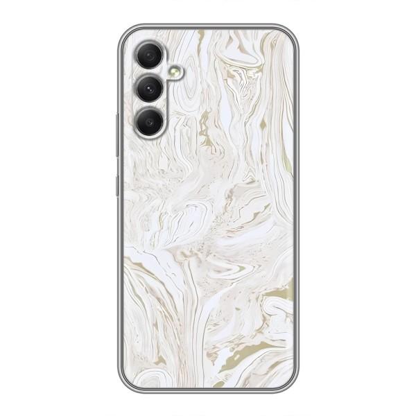 Мраморный чехол на Samsung Galaxy A34 (VPrint) – Белый мрамор