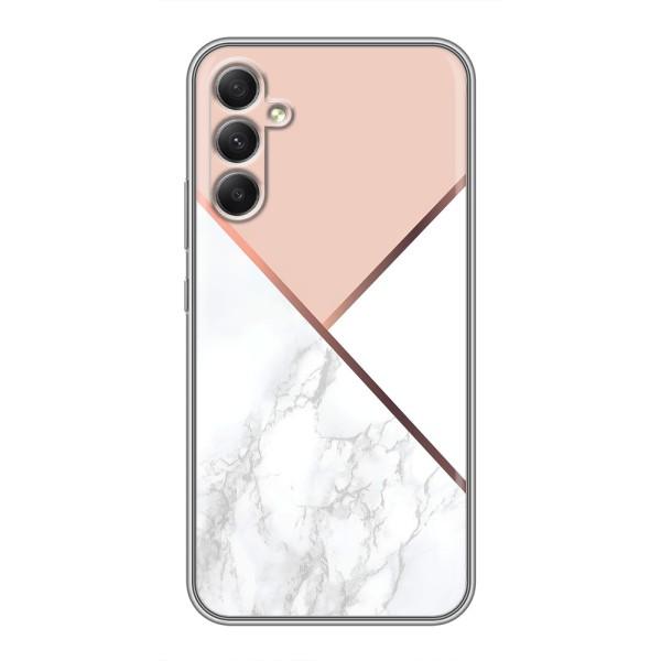Мраморный чехол на Samsung Galaxy A34 (VPrint) – Тройной мрамор