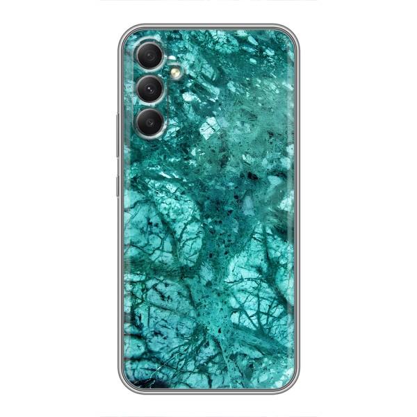 Мраморный чехол на Samsung Galaxy A34 (VPrint) – Зеленый мрамор