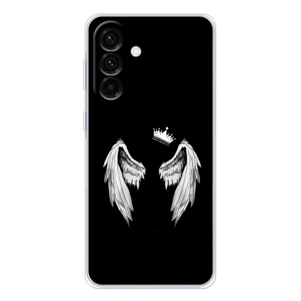 Чохол (Корона на чорному фоні) для Galaxy A36 5G – Крила і корона