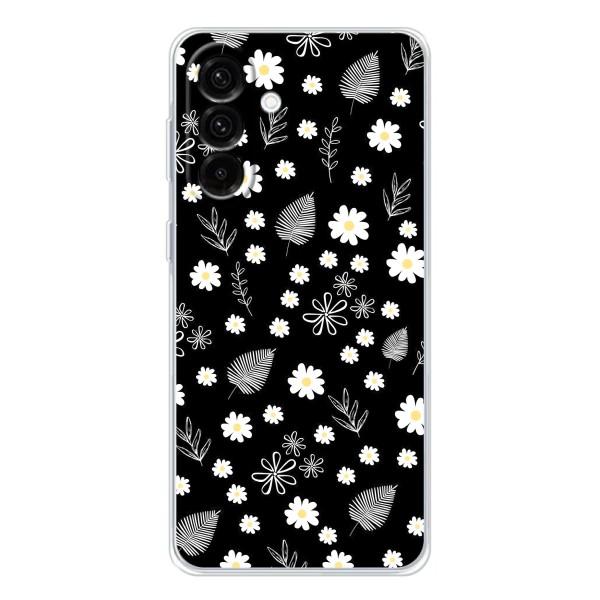 Чехлы с тематикой "ЦВЕТЫ" на Samsung Galaxy A36 5G – цветение на чорном