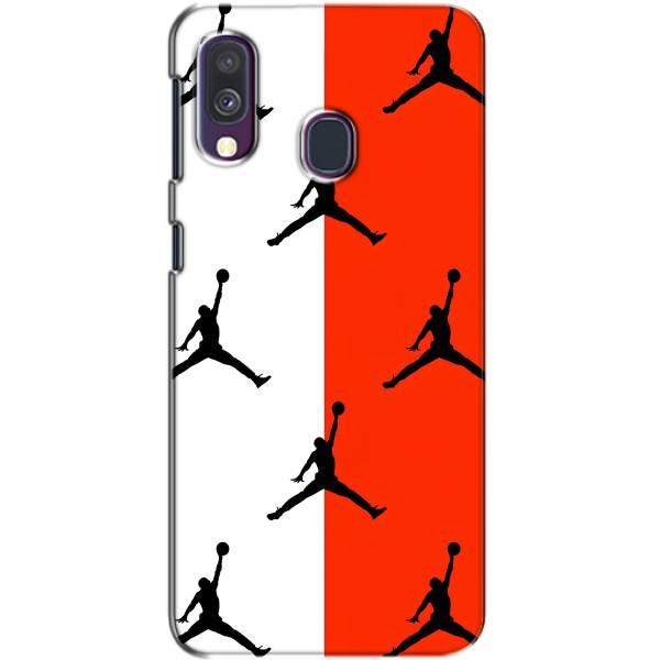 Чехлы для Samsung Galaxy A40 2019 (A405F) - с картинкой JORDAN (AlphaPrint) – Лого Джордан