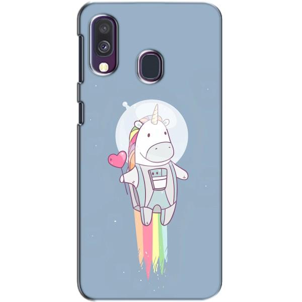 Чехол Unicorn на Samsung Galaxy A40 2019 (A405F) – Единорог космонавт