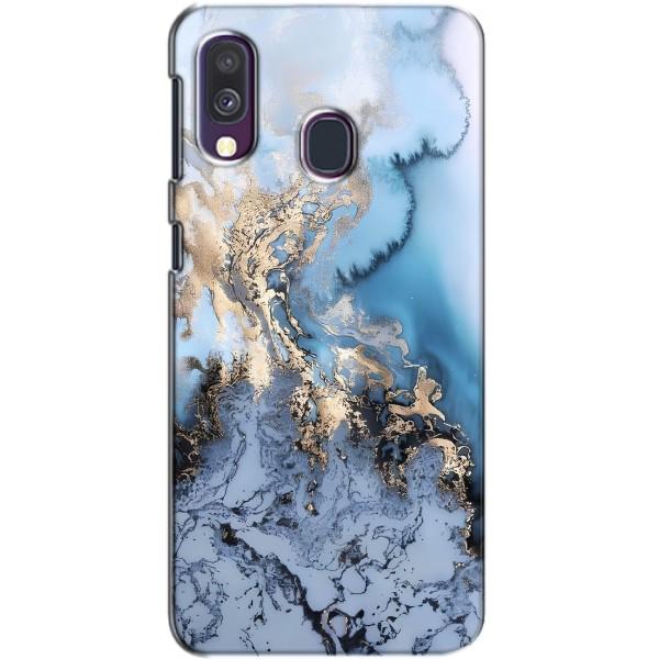Мраморный чехол на Samsung Galaxy A40 2019 (A405F) (VPrint) – Нежный мрамор