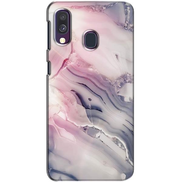 Мраморный чехол на Samsung Galaxy A40 2019 (A405F) (VPrint) – Пурпурный Мрамор