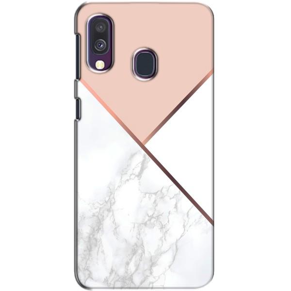 Мраморный чехол на Samsung Galaxy A40 2019 (A405F) (VPrint) – Тройной мрамор