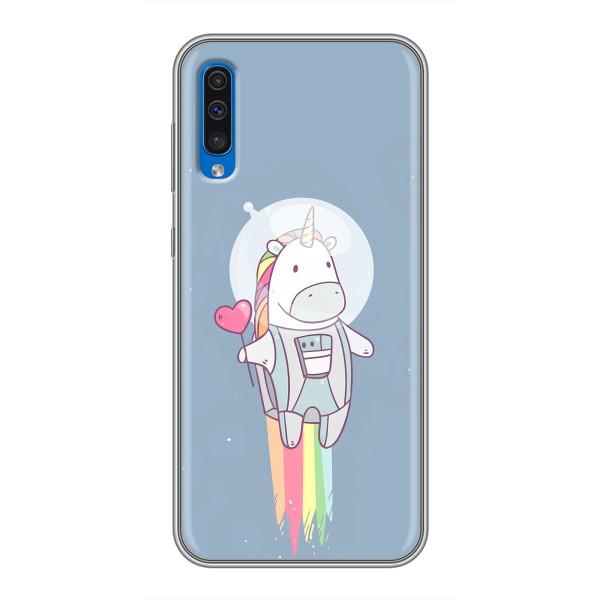 Чехол Unicorn на Samsung Galaxy A50 2019 (A505F) – Единорог космонавт