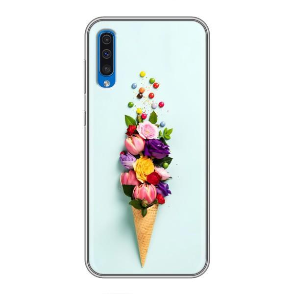 Чохли з тематикою "КВІТИ" на Samsung Galaxy A50 2019 (A505F) – Квітка-морозиво