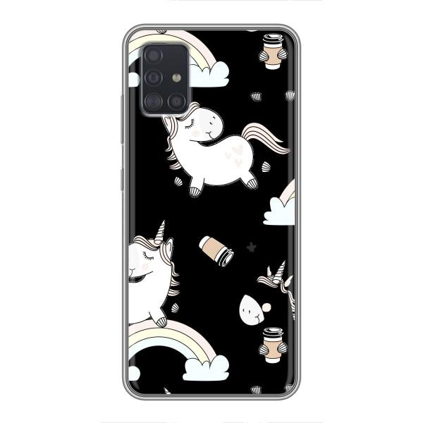 Чохол Unicorn на Samsung Galaxy A51 5G (A516) – Єдинорог з кавою