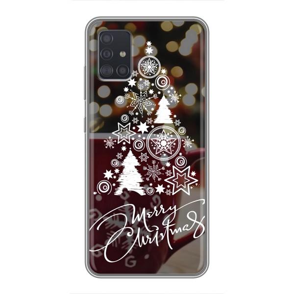 Рождественские Чехлы для Samsung Galaxy A51 (A515) (VPrint) – Елочка узорная