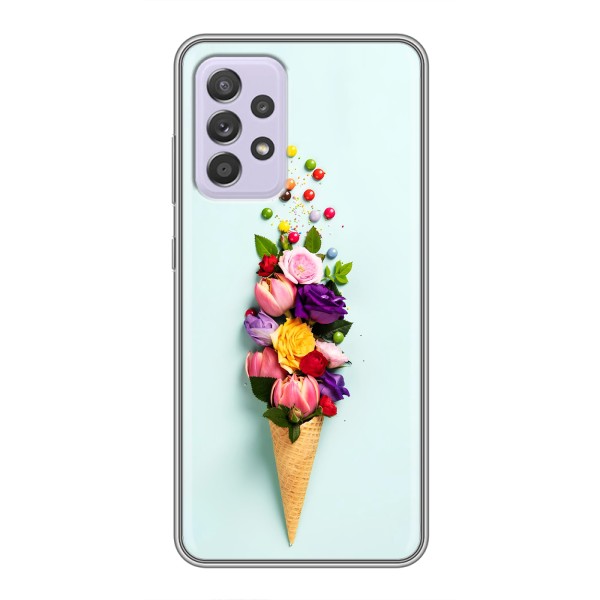 Чехлы с тематикой "ЦВЕТЫ" на Samsung Galaxy A52s 5G (A528) – Цветок-мороженное