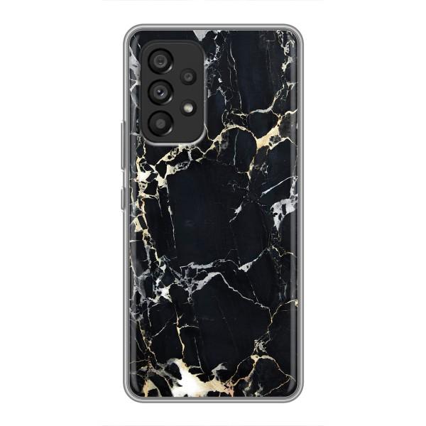 Чехол с текстурой Мрамора на Самсунг Галакси А53 (5G) – Чёрный мрамор