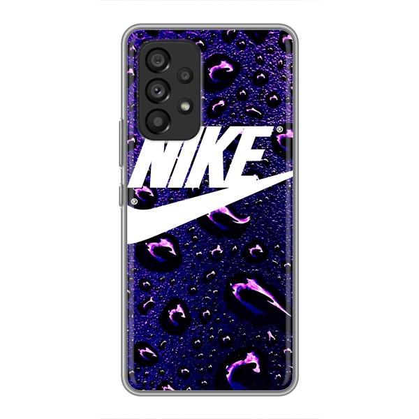 Чехол с логотипом Найк на Samsung Galaxy A53 (5G) – Найк на фиолетовом