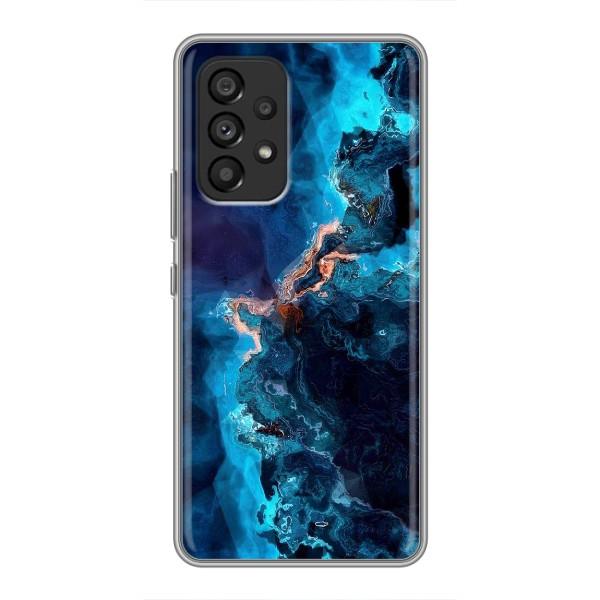 Чехлы с тематикой "Мрамор" на Самсунг Галакси А53 (5G) – Синий мрамор