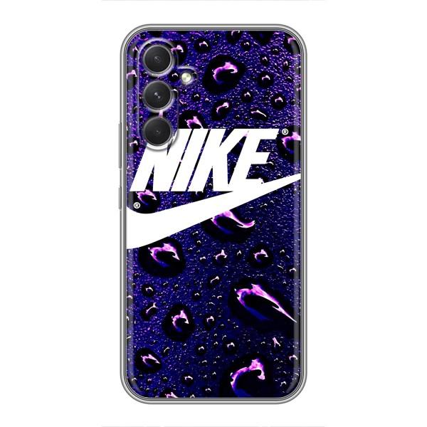 Чехол с логотипом Найк на Samsung Galaxy A54 – Найк на фиолетовом