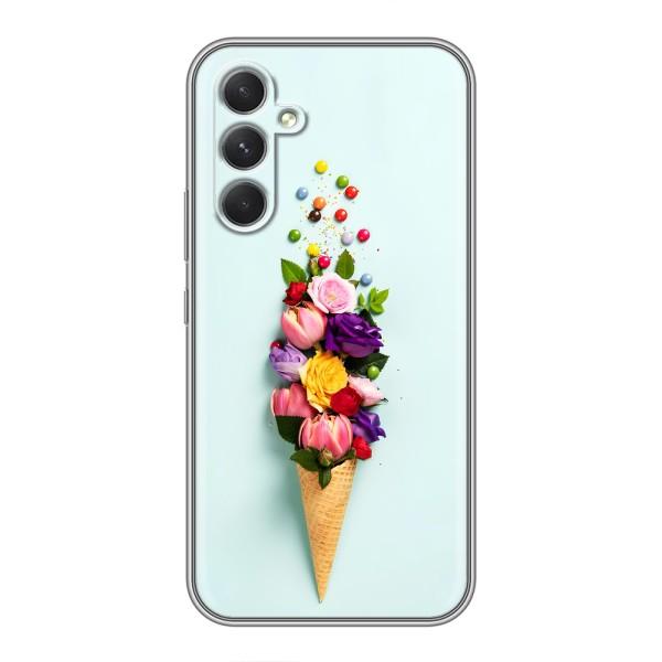 Чохли з тематикою "КВІТИ" на Samsung Galaxy A54 – Квітка-морозиво