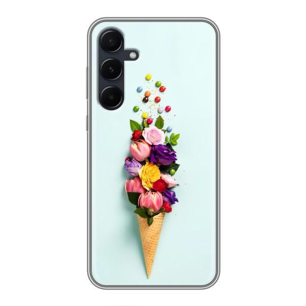 Чохли з тематикою "КВІТИ" на Samsung Galaxy A55 – Квітка-морозиво